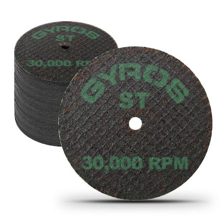 Gyros ST 2" Double Reinforced Resin Cut-Off Wheel, for Super Tensile Materials, Dia. Size 2", 50PK 11-42002/50